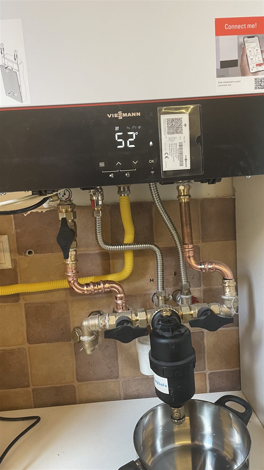 Viessmann kazáncsere beüzemelése és ellenőrzése